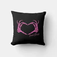 Heartless Skeleton Hands Classic Throw Pillow