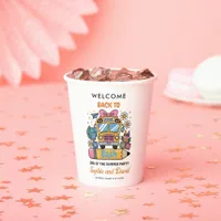 School’s Back Bash! Editable End of Summer Party  Paper Cups