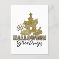 Halloween Greetings - Halloween Postcard