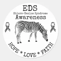 Zebra Ehlers-Danlos syndrome EDS Sticker