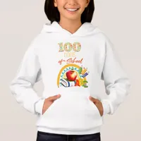 100 Days of School Apple  Hoodie