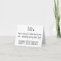 Happy Birthday Dad Funny Dog Humor - Dog Dad Card