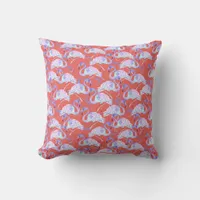 Pink Flamingos Throw Pillow