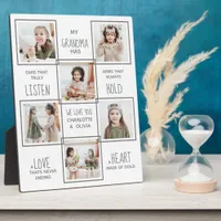 Personalized Grandma Photo Collage Grandmother Plaque