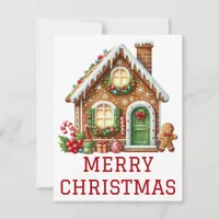 Gingerbread House Christmas Card