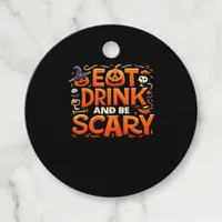 Halloween Eat Drink And Be Scary Favor Tags