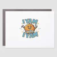 I Yam What I Yam Thanksgiving Cozy Vibe Car Magnet