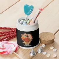 Happy Thanksgiving Typography Candy Jar