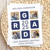 Budget Unique Grad Navy Blue 4 Photo Graduation