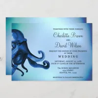 Mystical Ocean Octopus Wedding Invitations