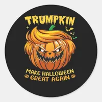 Trumpkin Halloween - Make Halloween Great Again Cl Classic Round Sticker