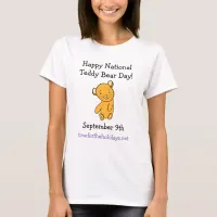 Happy National Teddy Bear Day Cute Holiday T-Shirt