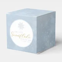 Little Snowflake Winter Baby Favor Box