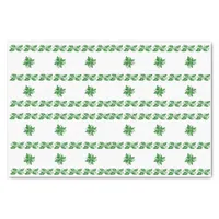 Tissue Paper - Holly Leaves in Rows