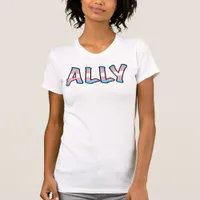 Trans Ally | Decorated Lettering | Slim Fit T-Shirt