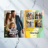 Retro "Year in Review" Seasonal Photos Holiday Card