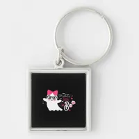 Mommys Little Boo Halloween Classic Design Keychain