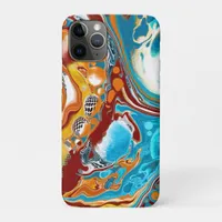 Planetary Bliss Fluid Digital Art    iPhone 11 Pro Case