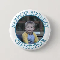 Personalized Happy Birthday Name and Age  Button
