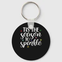 Tis Season To Sparkle Aesthetic Classic Keychain