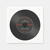Vintage Vinyl Record Birthday Party Napkins – Retr