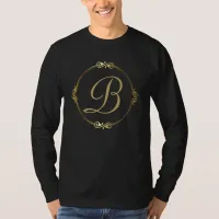 Monogram in gold with infinity circle | T-Shirt