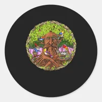 Forest Gnomes Cottagecore Goblincore Fairycore Classic Round Sticker