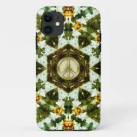 Hexagon Jasmin Garden Peace Star iPhone 5 Case