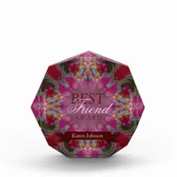 Pink Chiffon Feminine Best Friend Custom Keepsake Award