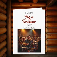 Happy Hug a Drummer Day | Funny Holidays Card