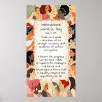 Intranational Women's Day Mission  Poster