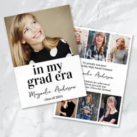 In My Grad Era Multi Photo Collage Graduation Announcement