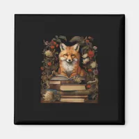 Cottagecore Aesthetic Book Lover Goblincore Retro  Magnet