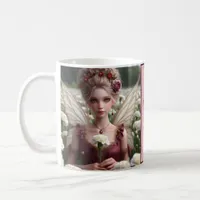 Beautiful January Fairy in Carnations Coffee Mug