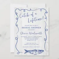 Coastal Fish Rustic Whimsical Bridal Shower Invitation