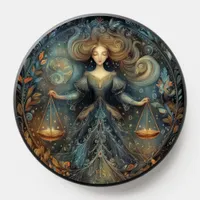 Libra Zodiac Birth Sign Astrology Celestial PopSocket