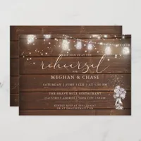 Rustic Mason Jar String Lights theBarefootBride™ Invitation