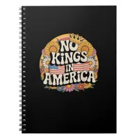 No Kings In America Patriotic Vintage Graphic Look Notebook