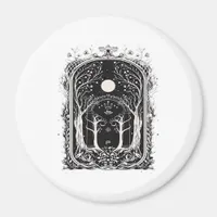 Goblincore Fantasy Gate To  Classic Magnet