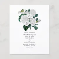 Floral White Wedding Flyer