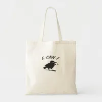 Screaming F-Caw-F Crow Humor Raven Funny Gothic Bi Tote Bag