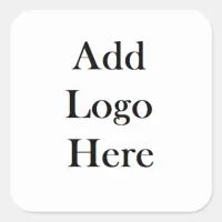 Add Your Logo to this Square Sticker