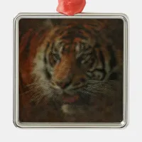Tiger Metal Ornament
