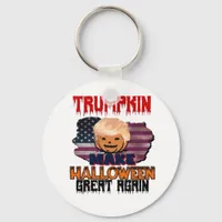 Trumpkin Halloween Classic Keychain