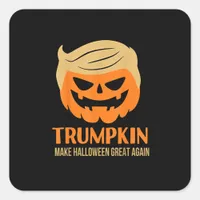Trumpkin Make Halloween Great Again Square Sticker