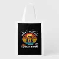 Halloween Trick Or Trumpkin Horror Costume Classic Grocery Bag