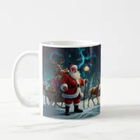 Whimsical Snowman Christmas Artwork Coffee Mug