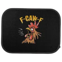 Vintage F-Caw-F Chicken F-Caw-F Funny Chicken Roos Car Floor Mat