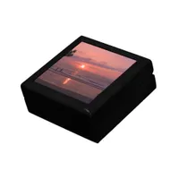 Romantic Hawaiian Sunset Ocean Beach Keepsake Box
