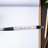 Lavender corporate business logo pen